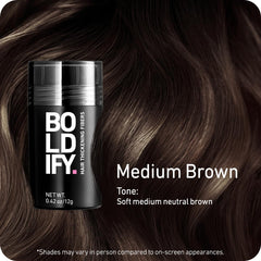 Boldify Fibres Capillaires – application sur le sommet pour densité apparente
