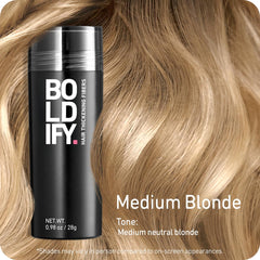 Application des fibres Boldify sur la couronne pour densité instantanée.