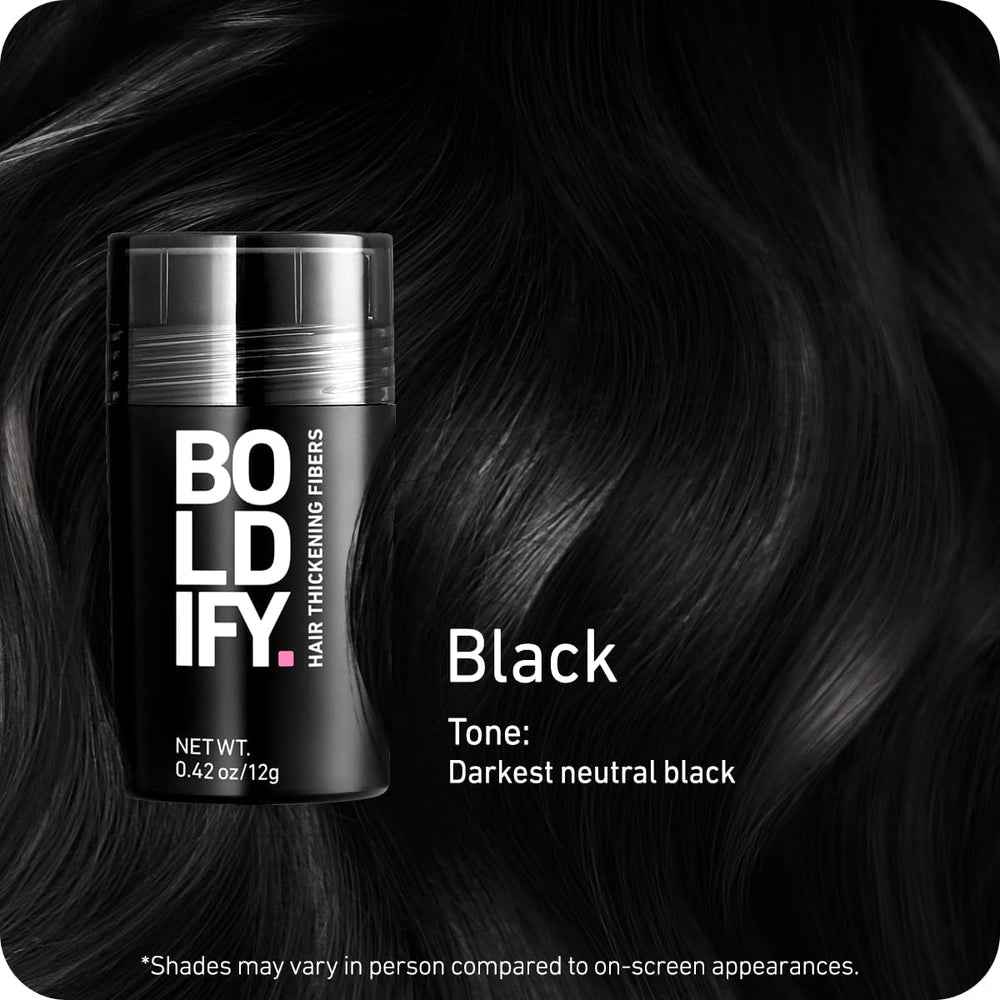 Boldify Fibres Cheveux - Couverture du sommet du crâne pour un look plus épais.