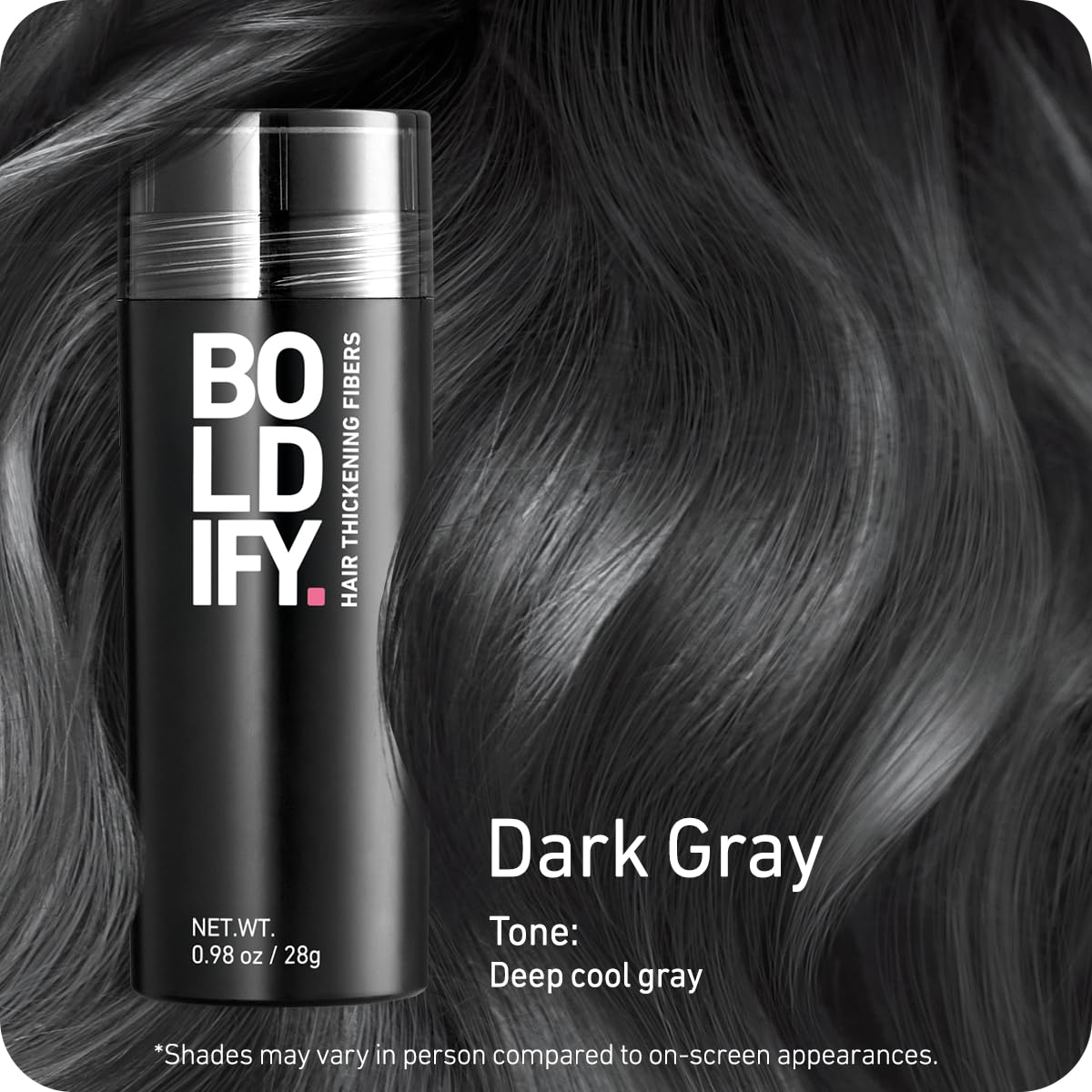 Boldify Fibres: couverture de la couronne pour un aspect plus dense.