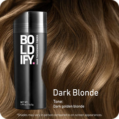 Échantillon de teinte Boldify Hair Fibers pour un raccord précis.