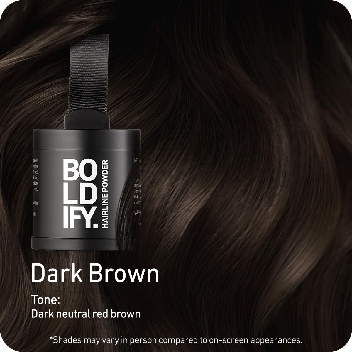 Boldify Hairline Powder: couverture durable des racines grises.