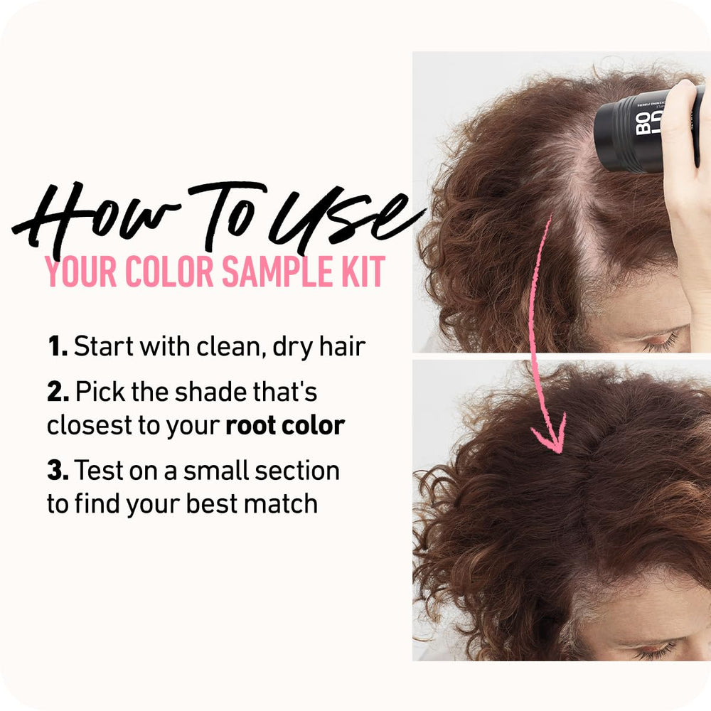 Boldify kit-echantillons-couleurs-cheveux-blonds: tonalité claire pour matcher les mèches.