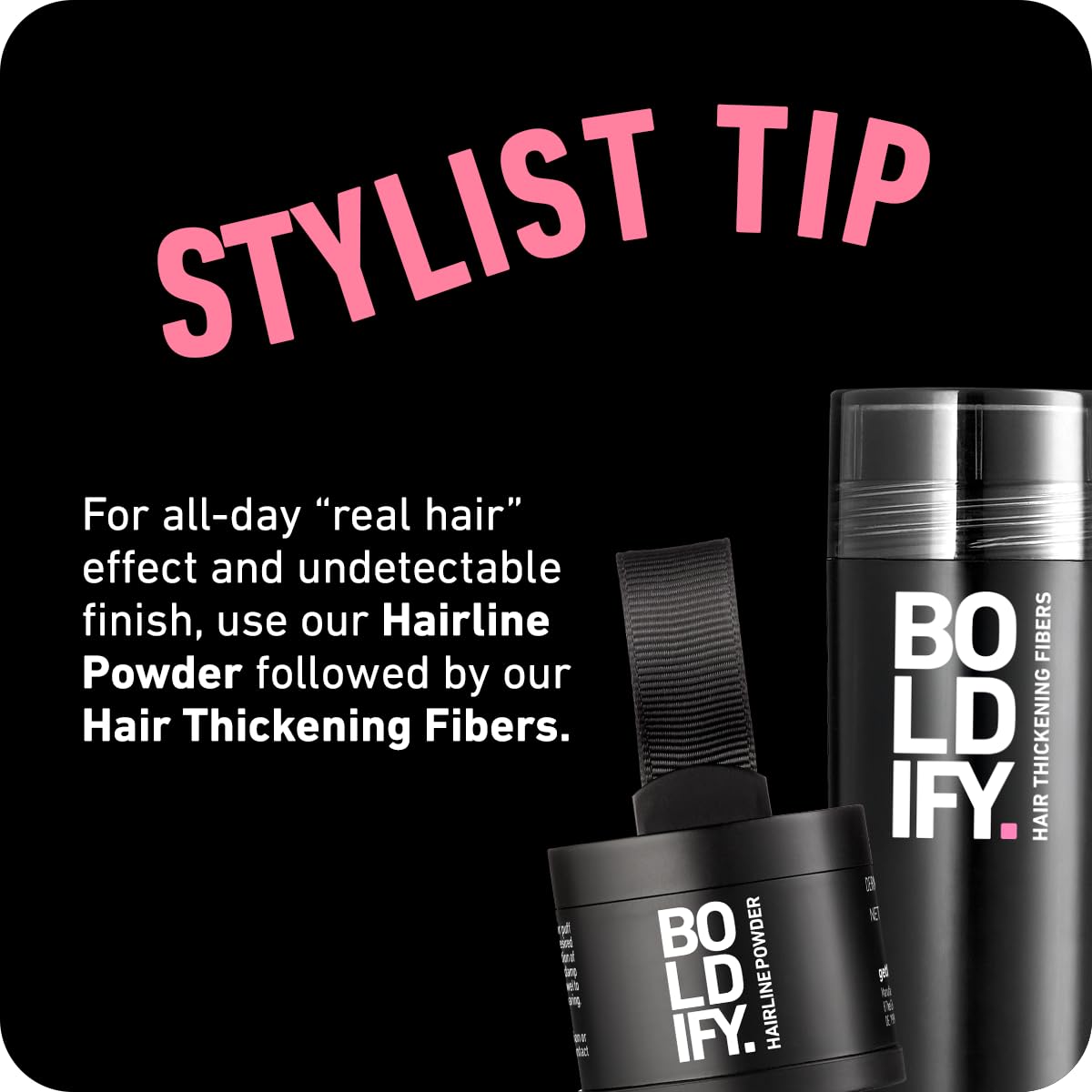 Boldify kit-echantillons-couleurs-cheveux-chatain-fonce: couverture adaptée des racines profondes.