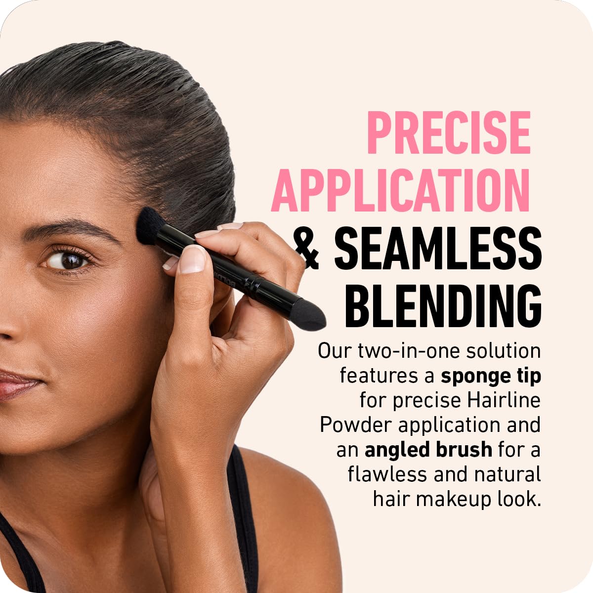 Boldify Pinceau Poudre Contour Cheveux pour une application ciblée et fusion naturelle
