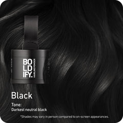Boldify Poudre Frontale Contre-Racines: masque les racines visibles avec une teinte naturelle.