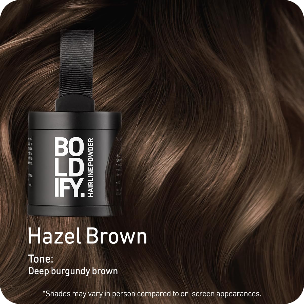 Boldify Poudre Ligne Capillaire application fluide pour un fini naturel.