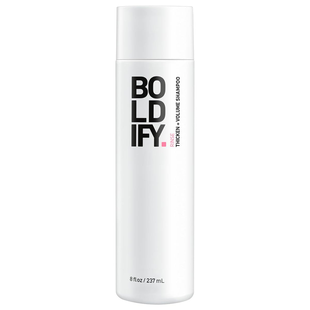 Boldify Shampoing Épaississant - bouteille élégante promettant volume sans alourdir.
