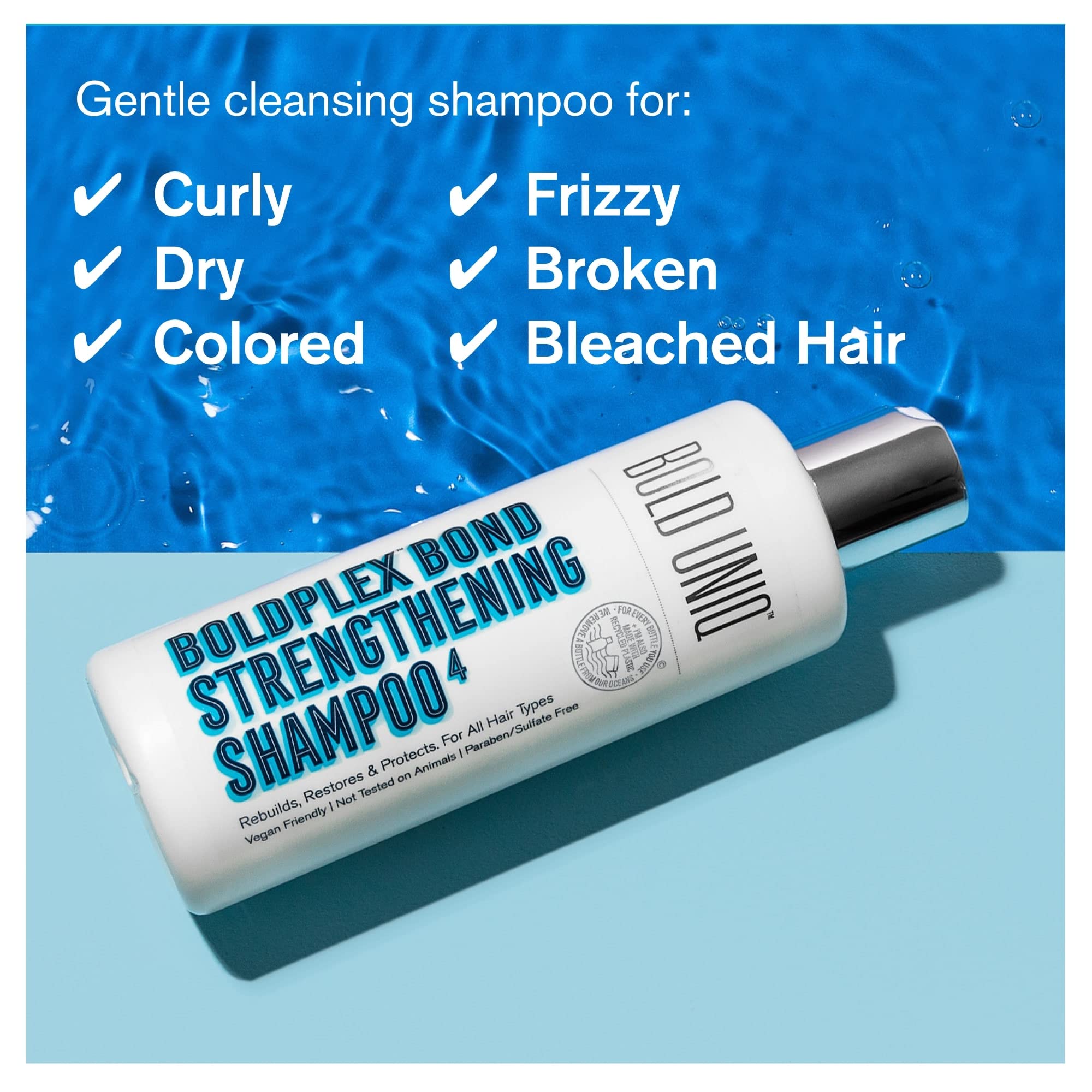 BoldPlex 4 Bond: ingrédients-clefs visibles pour renforcer les cheveux