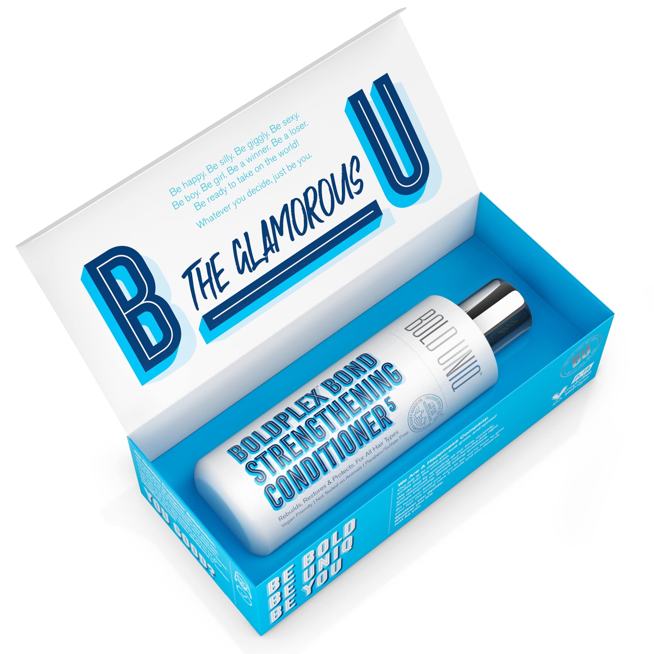 BoldPlex 5 – Emballage en plastique recyclé, engagement durable de la marque.