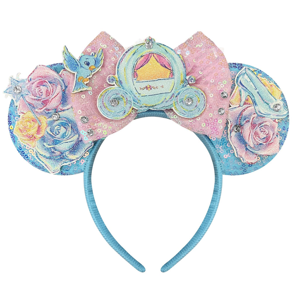 Bandeau oreilles souris Bolonar, accessoire princesse idéal pour costume et fêtes.