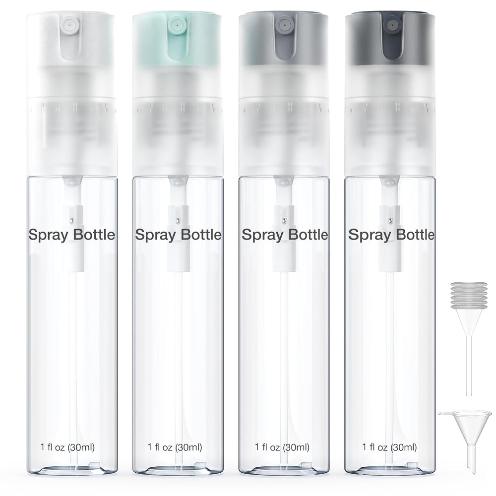 Bomeiyi 4 pack de pulvérisateurs remplissables 30ml, pratique pour voyager et recharger
