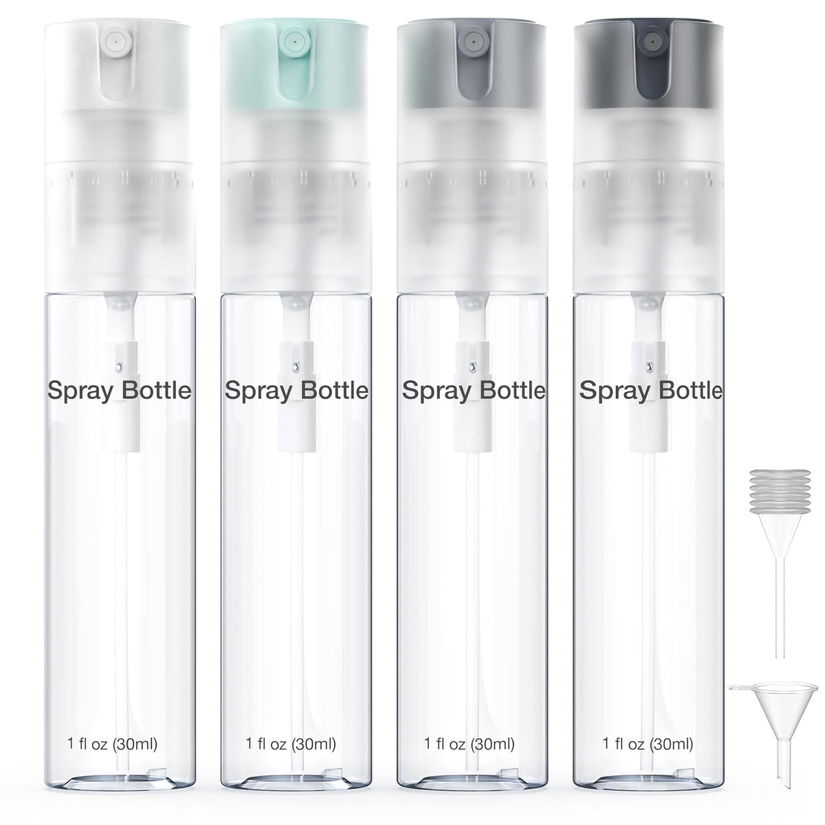 Bomeiyi 4 pack de pulvérisateurs remplissables 30ml, pratique pour voyager et recharger