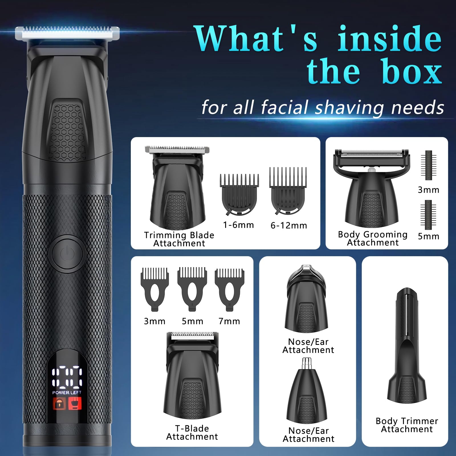 Trimmer corps Bomxin avec guides, polyvalent et pratique.