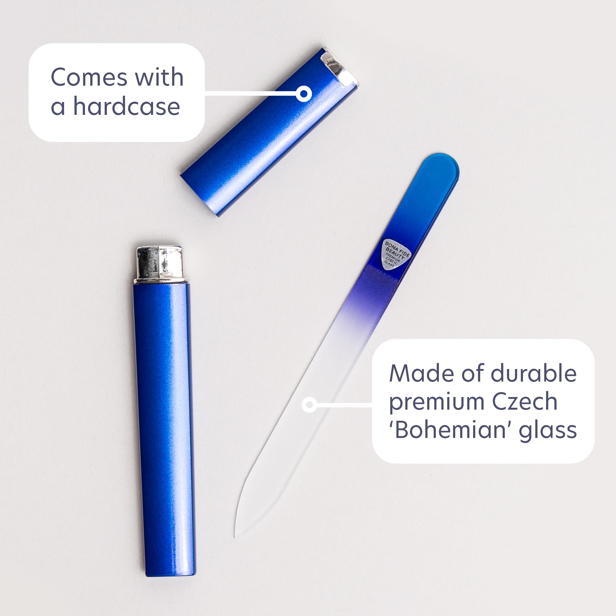 Design Aqua Cobalt Bona Fide Beauty pour un look élégant.