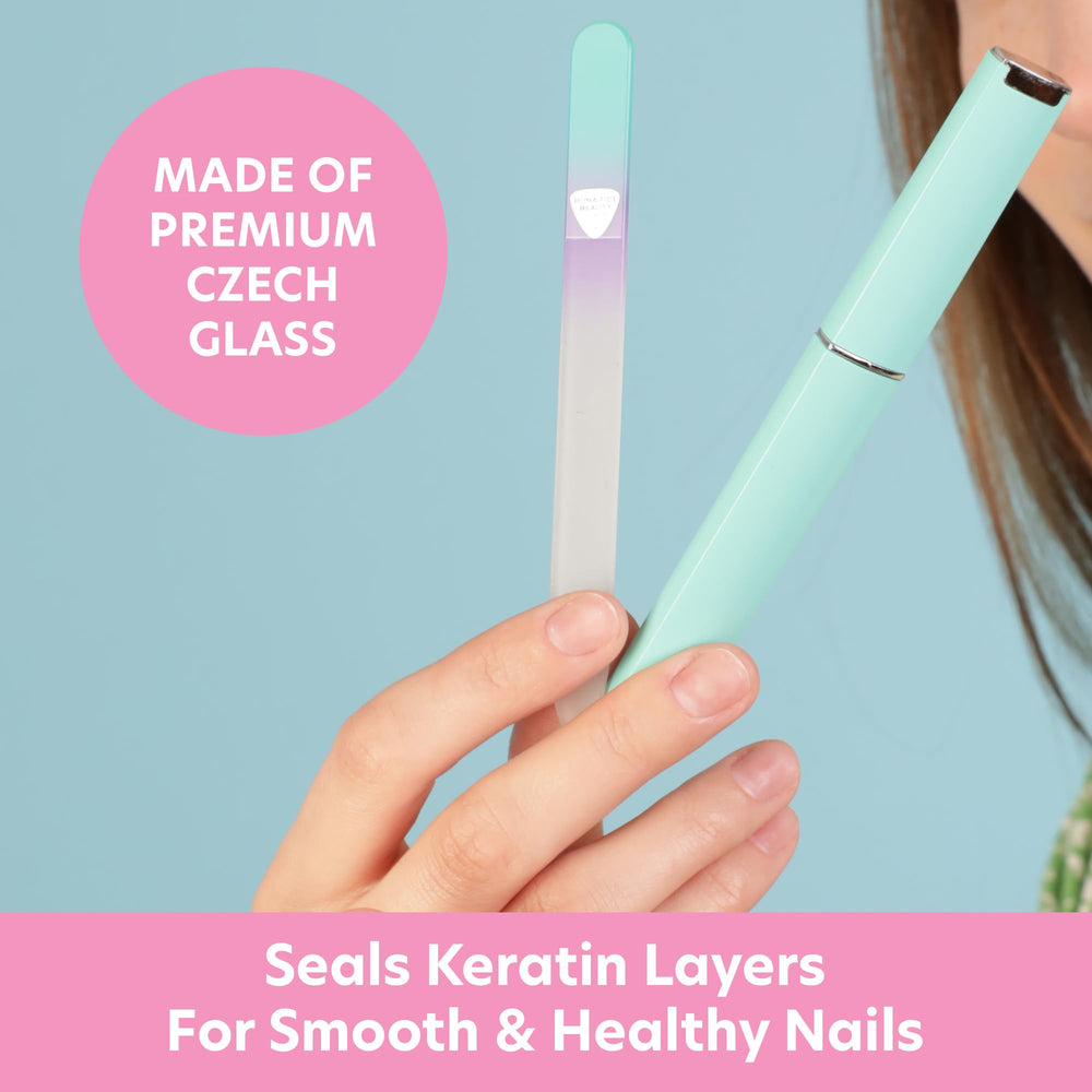 Bona Fide Beauty lime en verre tchèque pour ongles naturels, douceur et efficacité