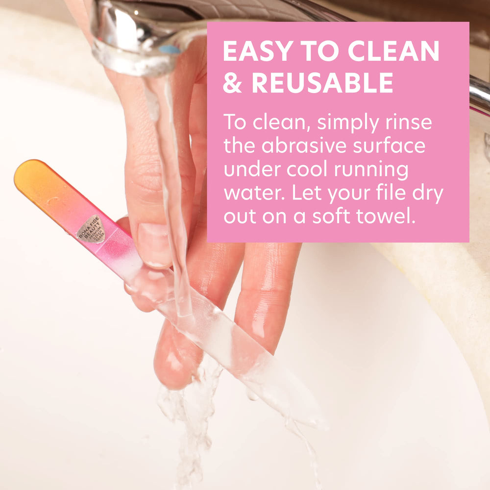 Bona Fide Beauty lime en verre, nettoyage facile sous l'eau courante.