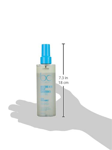 Bonacure MOISTURE KICK spray hydratant: douceur et éclat sur cheveux secs.