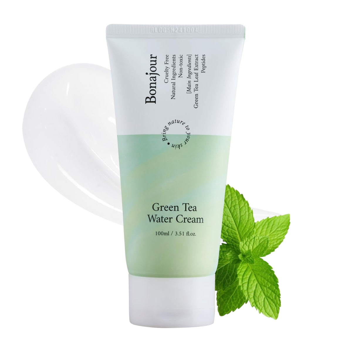 BONAJOUR Crème Gel Thé Vert – flacon élégant, hydratation quotidienne en douceur.