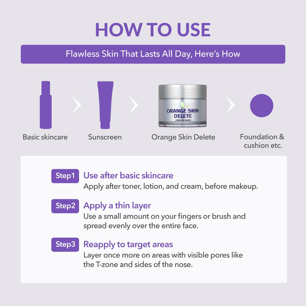 Base maquillage Bonamedusa avant/après : prête pour le maquillage durable.