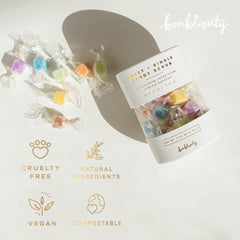 Bonblissity cubes-sucres-gommage-texture-sucrée : texture granuleuse douce nourrit la peau.