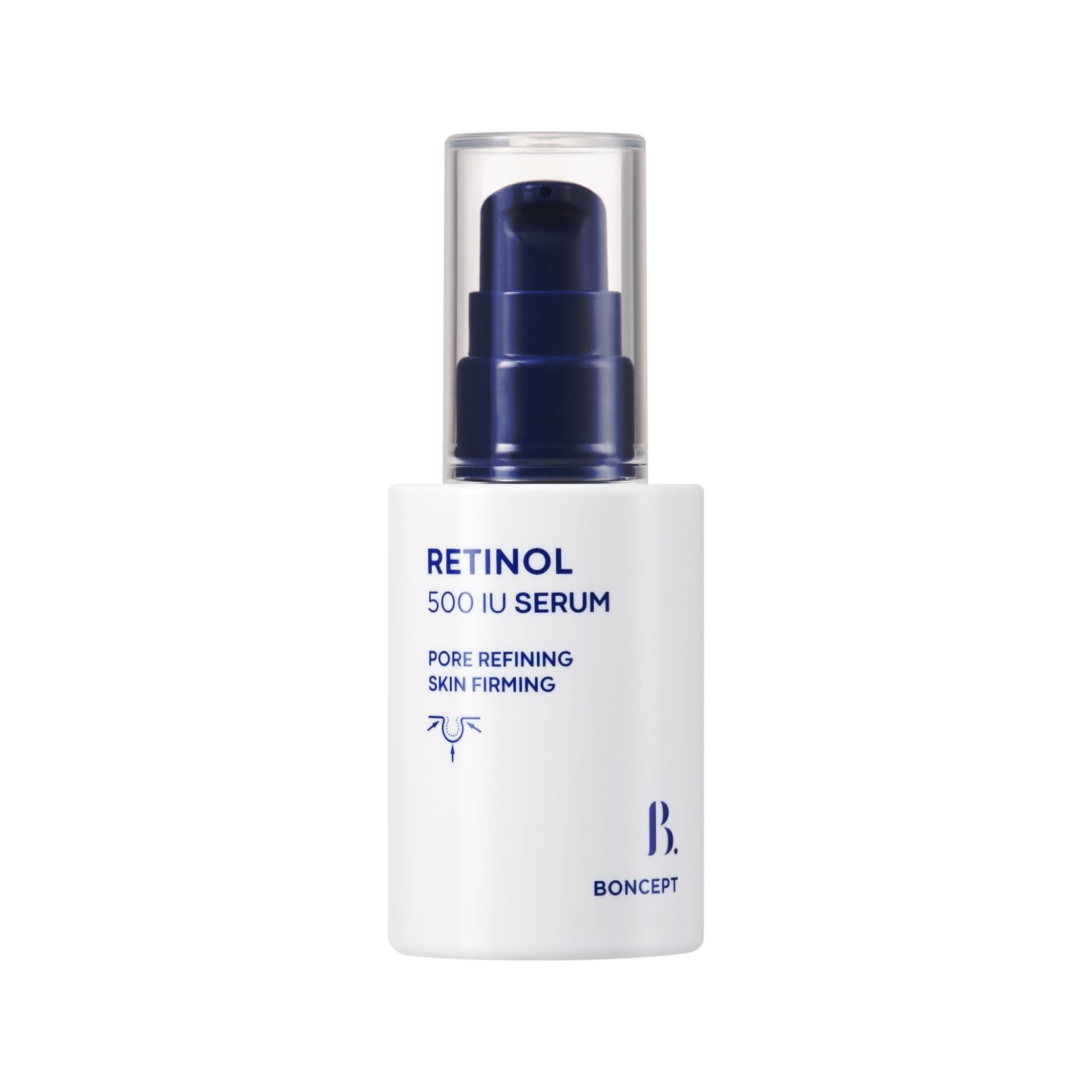 BONCEPT Sérum Retinol 500 UI – flacon élégant pour réduire rides et pores.