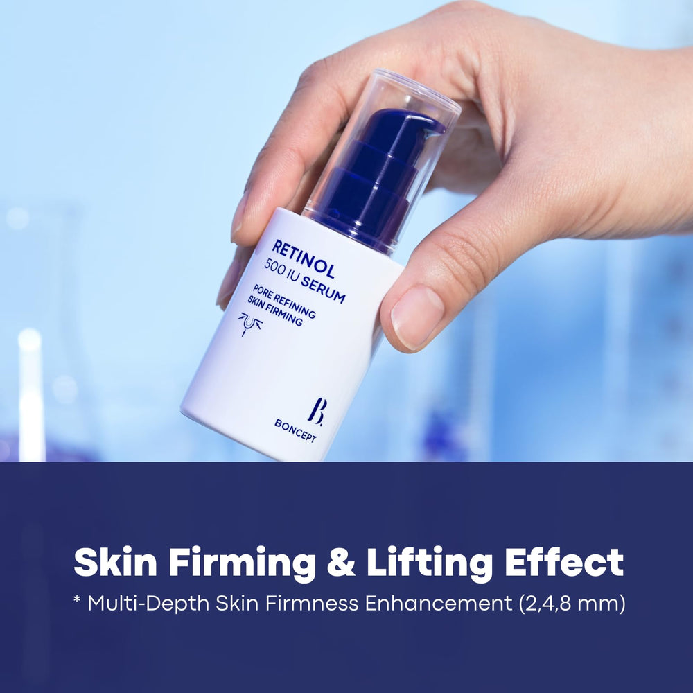 BONCEPT Sérum Retinol 500 UI – pores affinés pour teint plus net.
