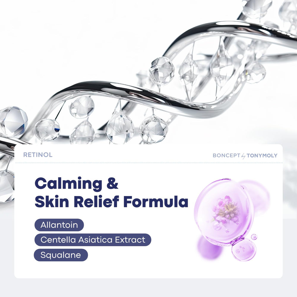 BONCEPT Sérum Retinol 500 UI – focus sur ridules et fermeté de la peau.