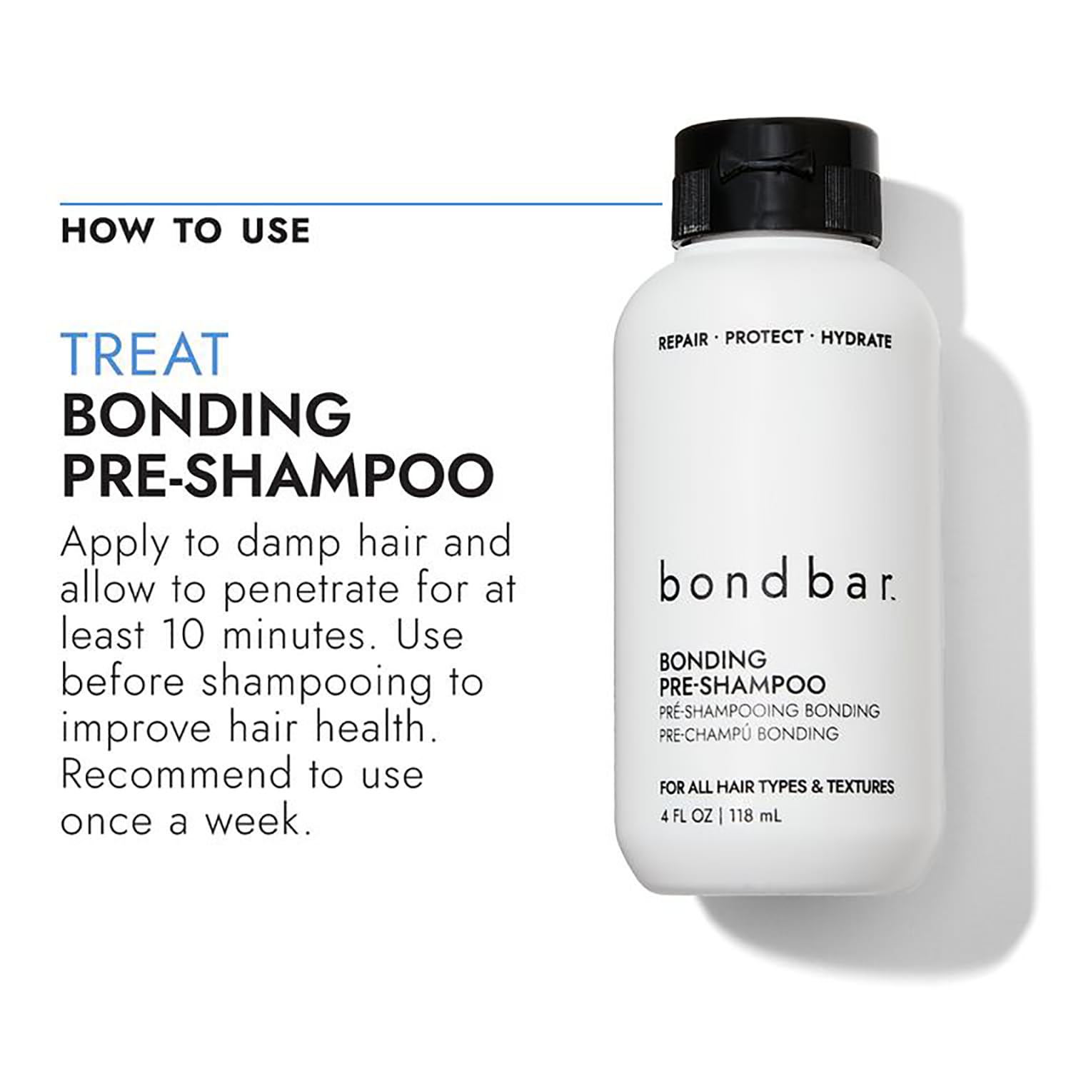 Bondbar pré-shampoing protection-cheveux, protège contre les agressions et la casse.