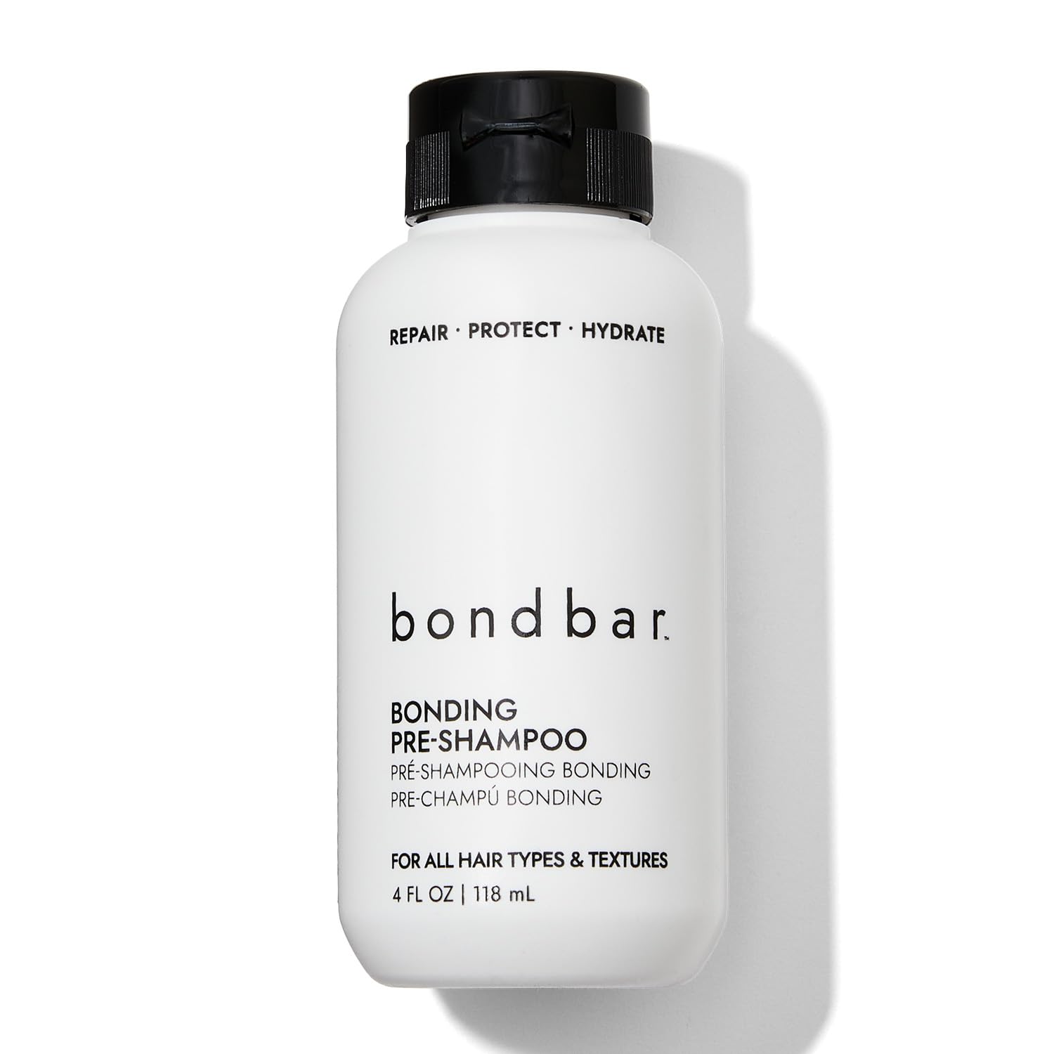 Bondbar pré-shampoing réparateur, bouteille prête à réparer et hydrater les cheveux.