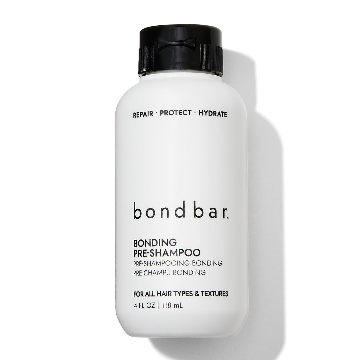 Bondbar pré-shampoing réparateur, bouteille prête à réparer et hydrater les cheveux.