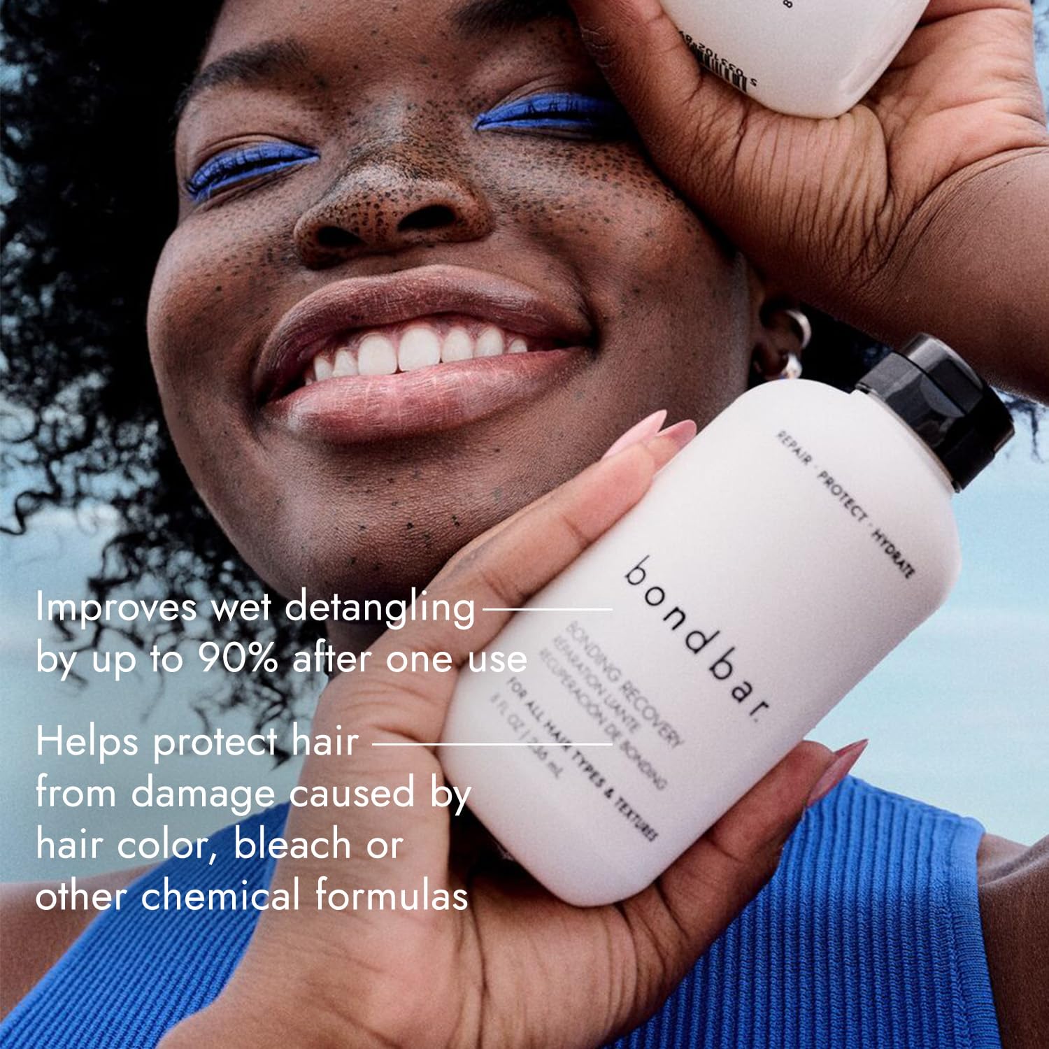 Bondbar Traitement Cheveux Endommagés, crème onctueuse prête à l’application nourrissant les mèches.
