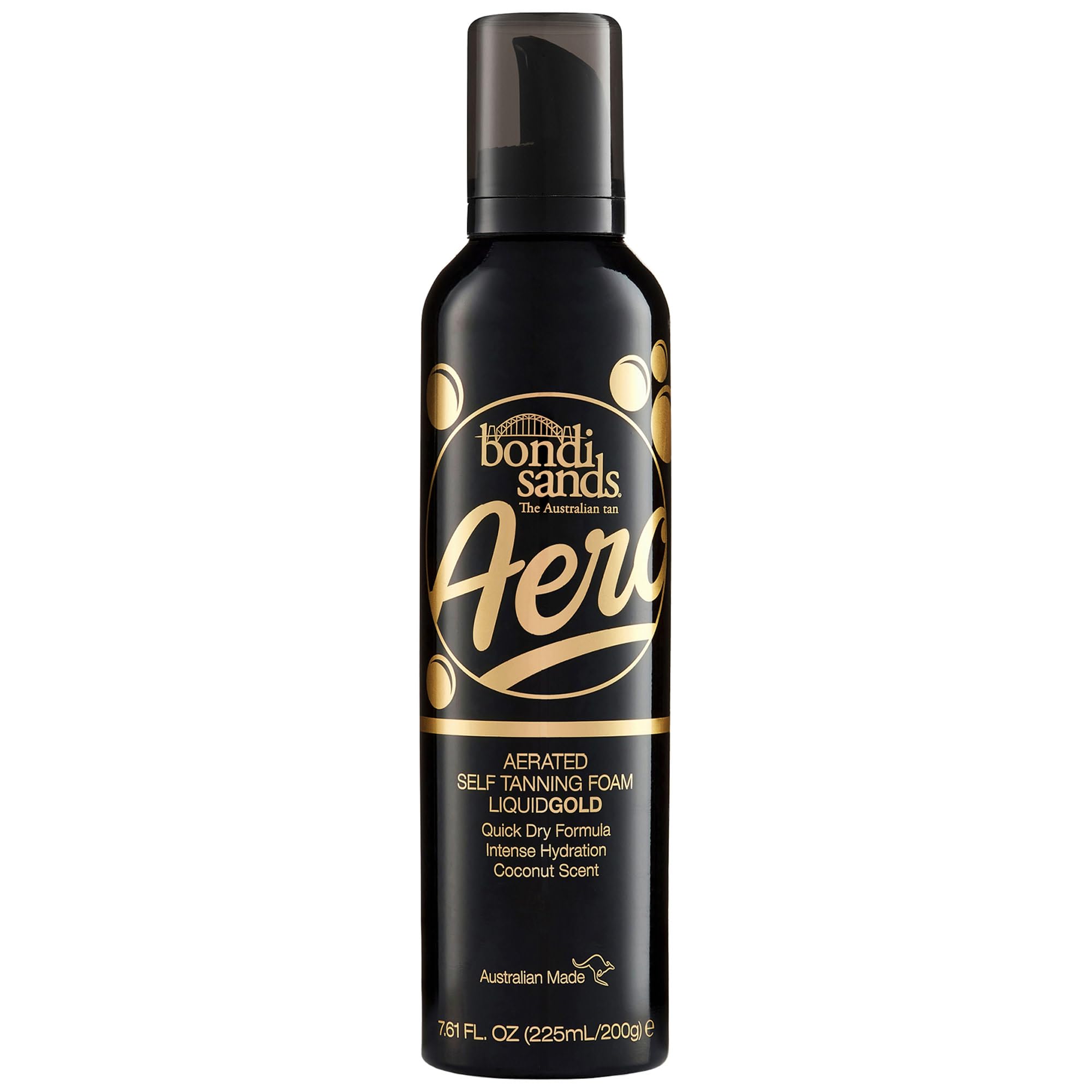 Bondi Sands Aero Liquid Gold, bouteille prête à bronzer pour une teinte longue durée.