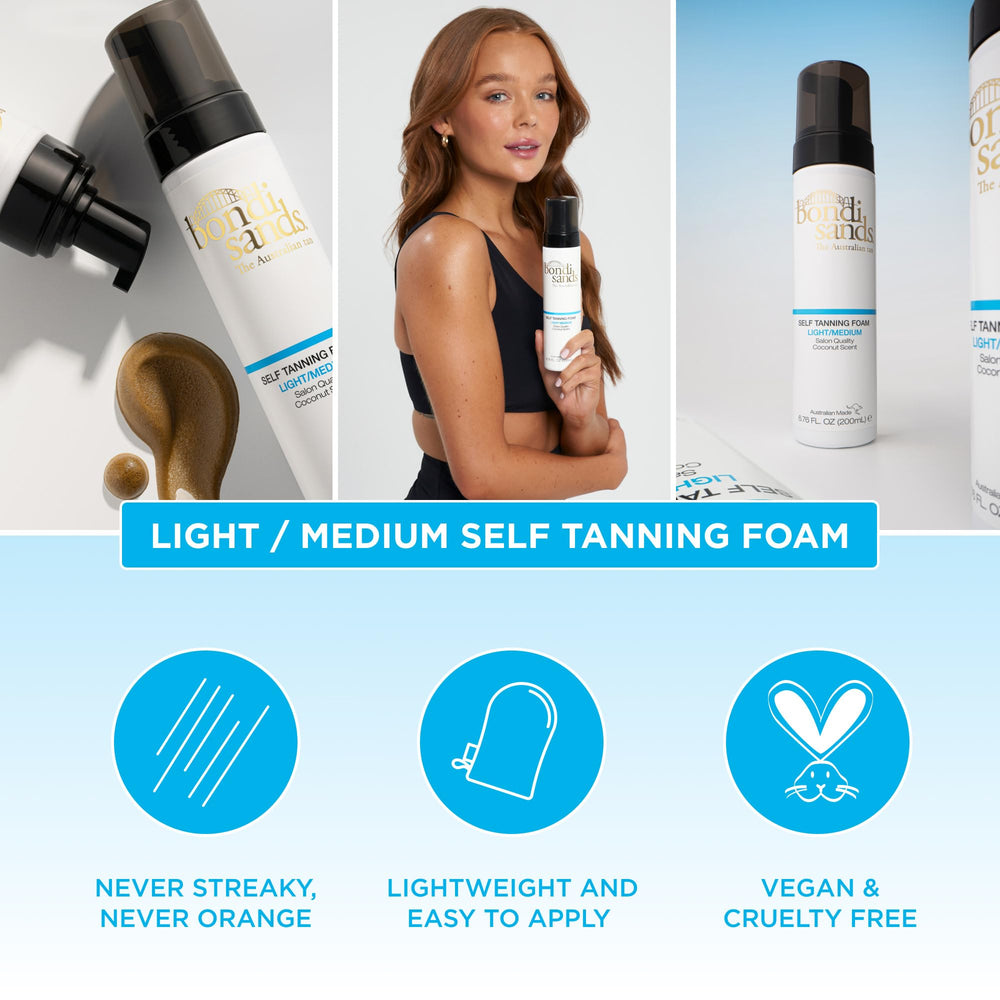 Bondi Sands Gant d’application: application sur peau propre et sèche pour un fini homogène.