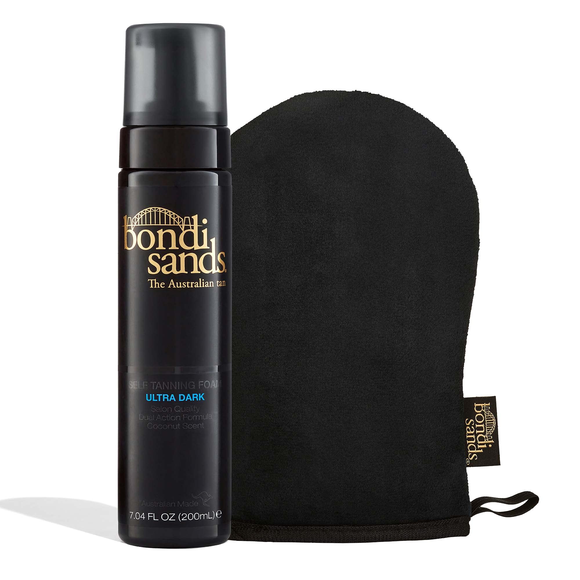 Bondi Sands – mousse bronzante en bouteille pour un bronzage homogène.