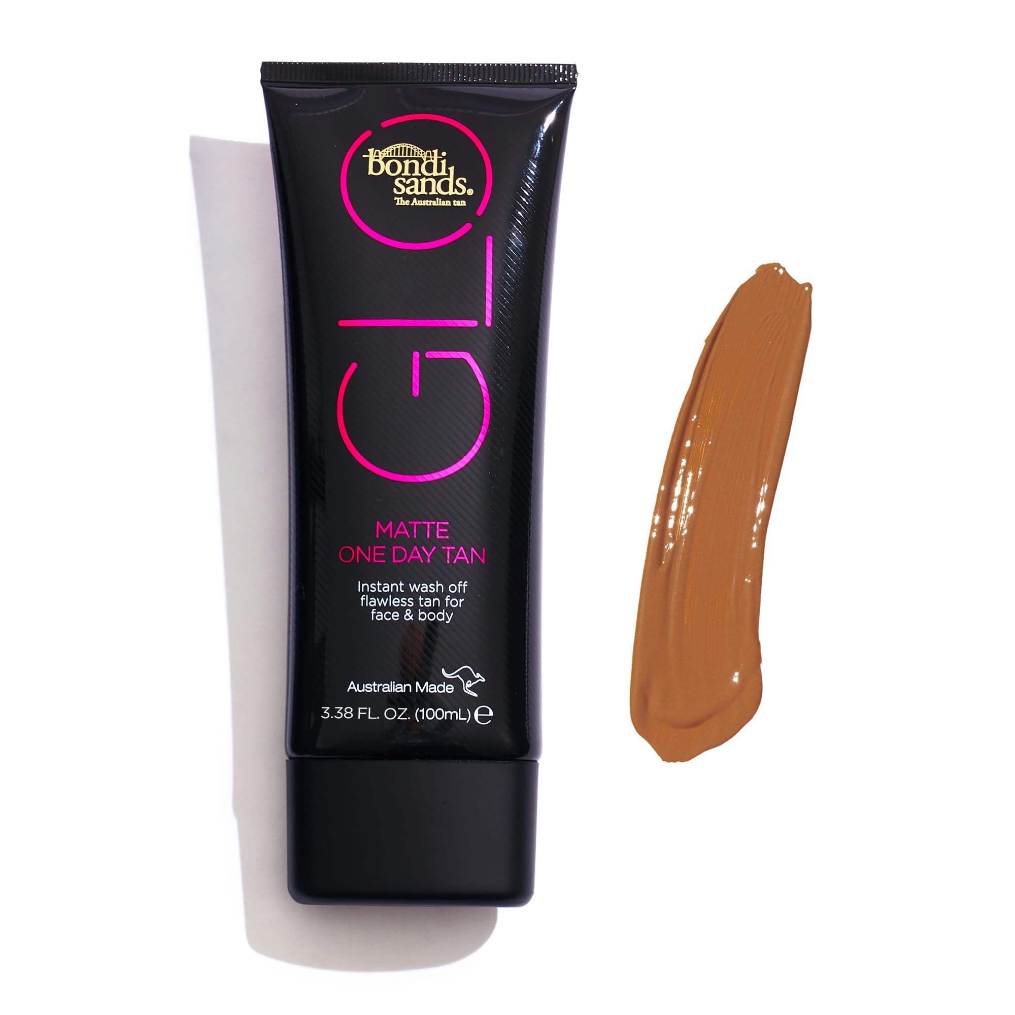 Bondi Sands GLO Matte – application sur visage et corps pour un teint homogène.
