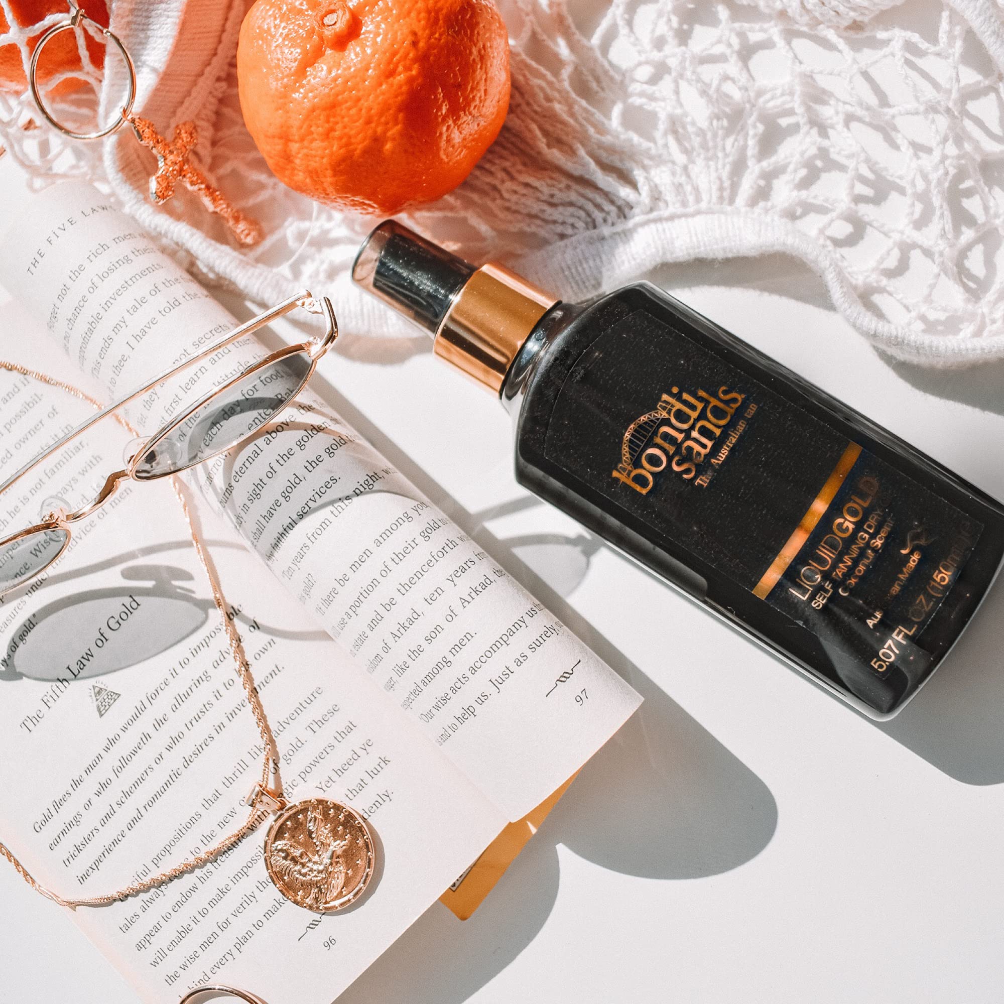 Bondi Sands Liquid Gold huile d’argan nourrissante qui adoucit la peau.
