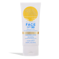 Bondi Sands lotion visage SPF50 sans parfum pour une protection et hydratation confortables