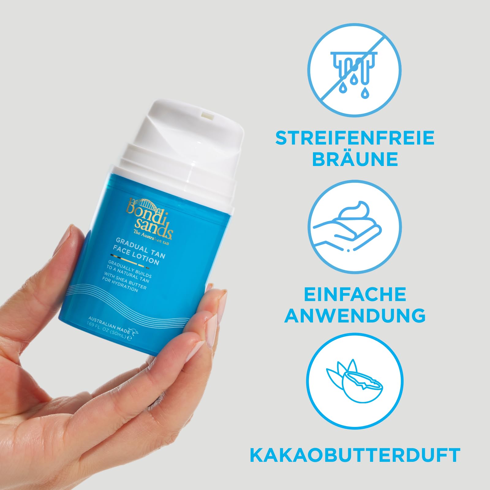 Hydratation quotidienne avec Bondi Sands Gradual Tan.