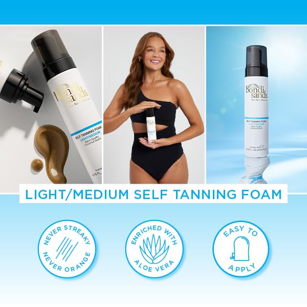 Bondi Sands Mousse autobronzante - flacon avec pompe pour une utilisation pratique.