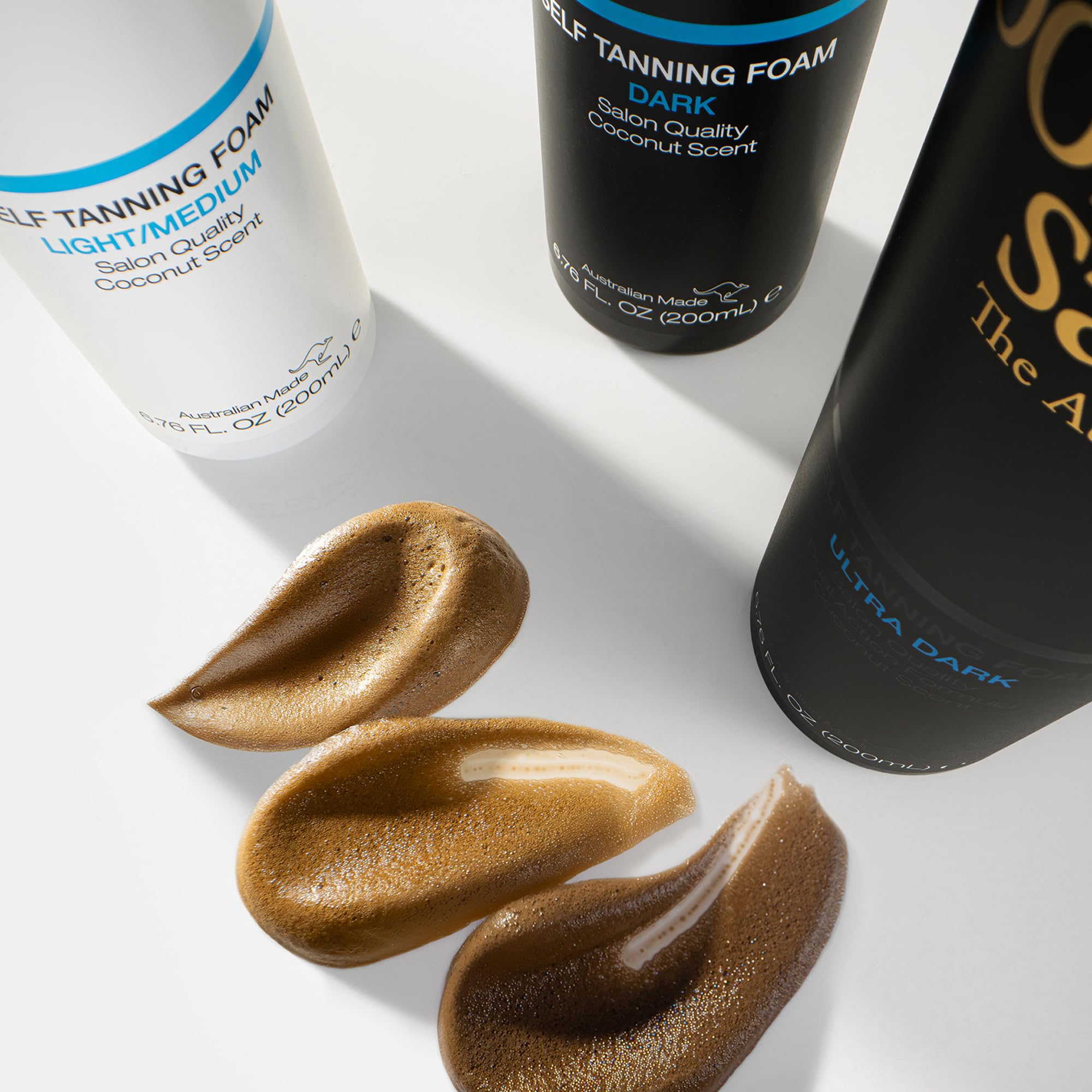 Bondi Sands Mousse autobronzante - peau propre et sèche prête pour l’application.