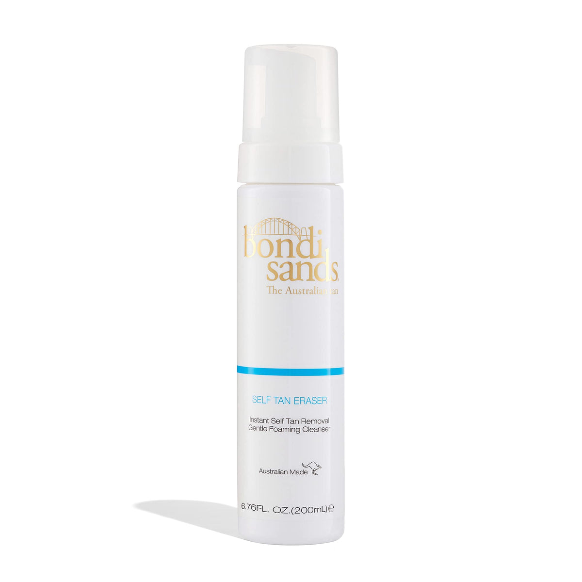 Bondi Sands Self Tan Eraser – bouteille visible, nettoyage facile de l’autobronzant.