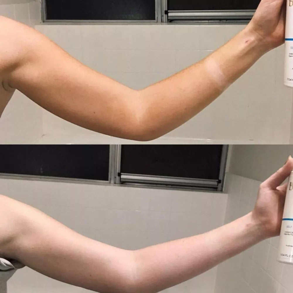 Bondi Sands Self Tan Eraser – texture légère prête pour le démaquillage.