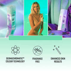 Bondi Sands Technocolor Emerald guide vert: teinte olive stabilisée et naturelle.