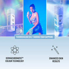 Bondi Sands Technocolor Sapphire gant-applicateur pour une application uniforme.