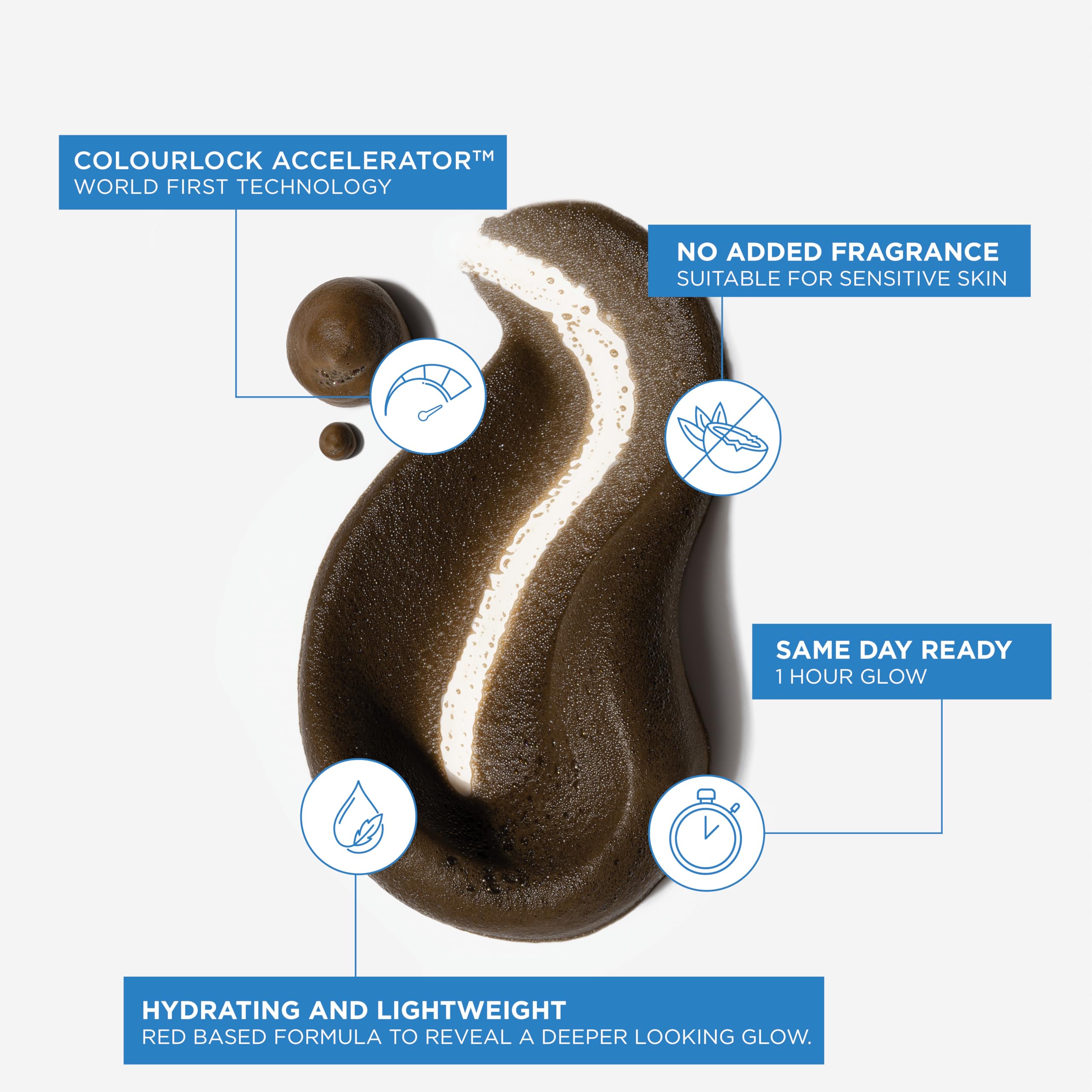 Bondi Sands Ultra Express Mousse Autobronzante – texture légère glissant sur la peau pour une couverture régulière.