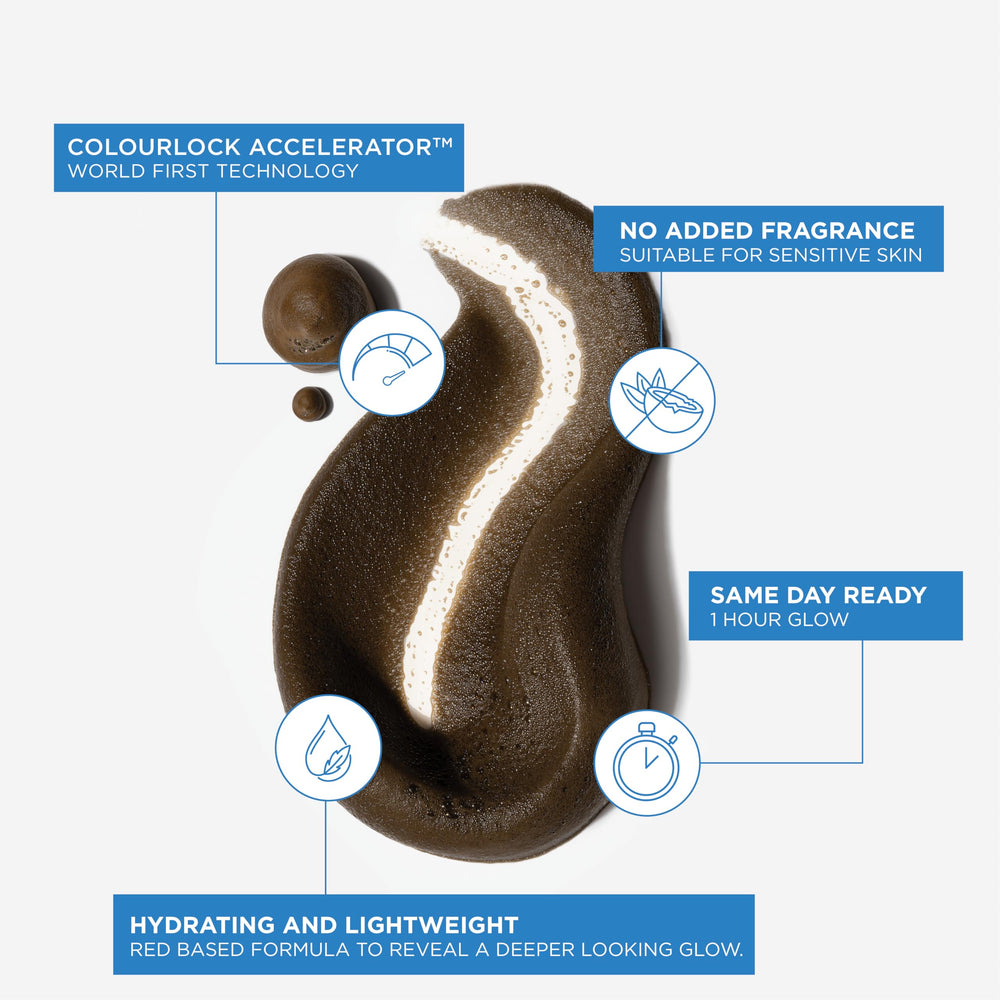 Bondi Sands Ultra Express Mousse Autobronzante – texture légère glissant sur la peau pour une couverture régulière.