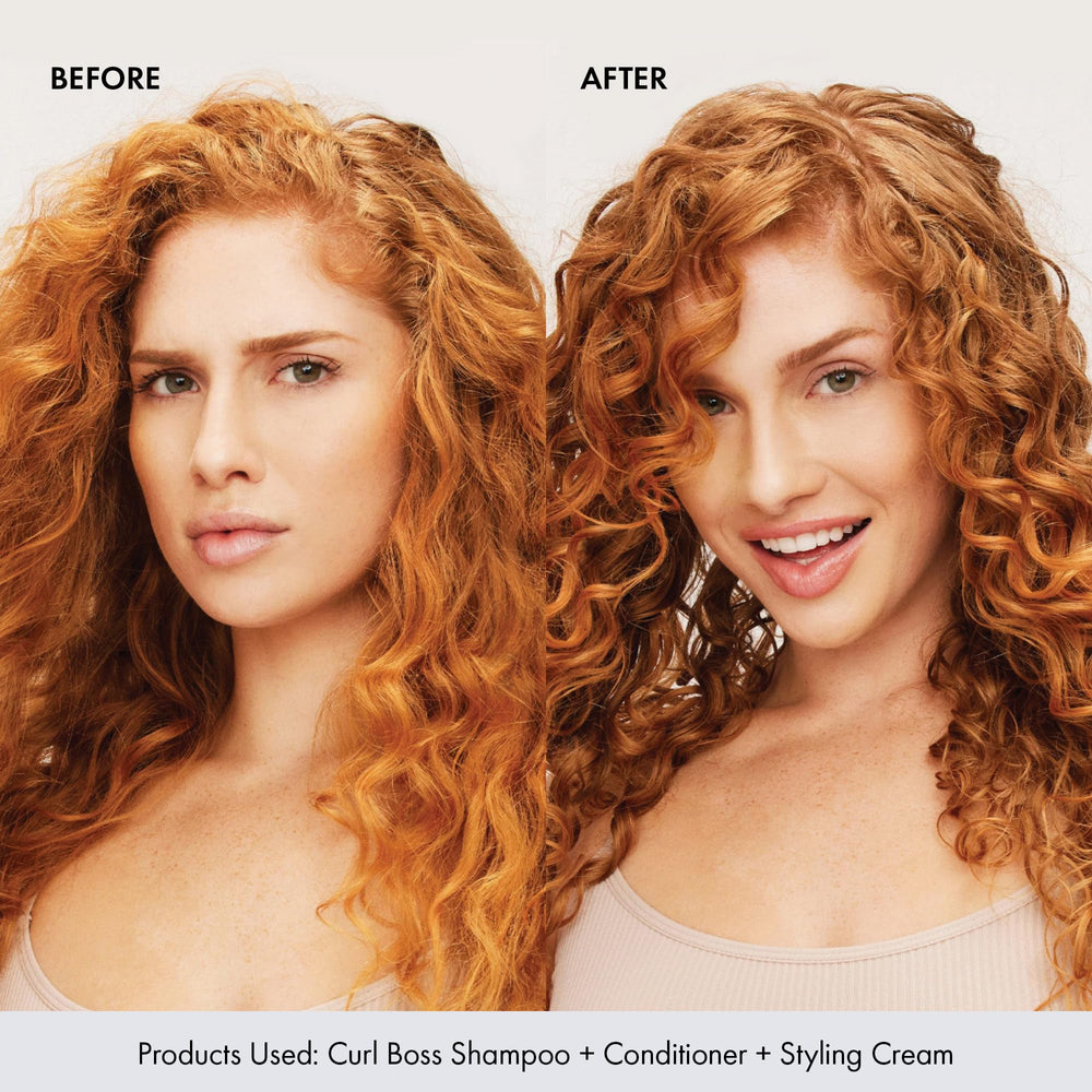 Texture légère Curl Boss qui n’alourdit pas les boucles.