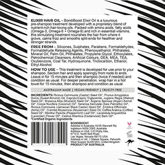 BondiBoost Elixir Hair Oil — application pré-shampoing sur cheveux mouillés