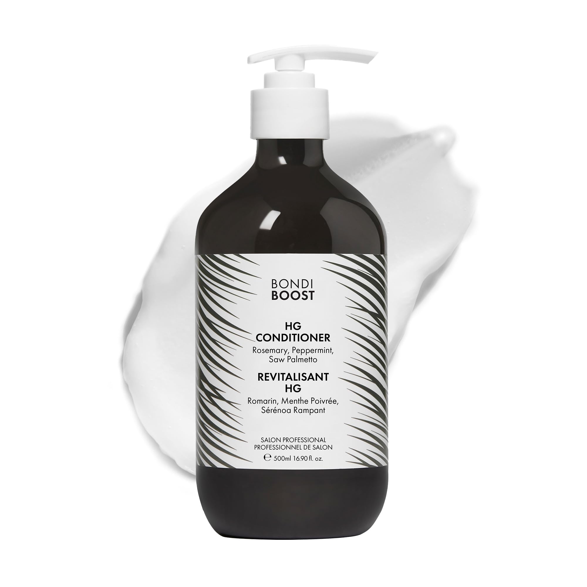 BONDIBOOST HG après-shampooing: bouteille élégante et hydratation nourrissante pour cheveux soyeux
